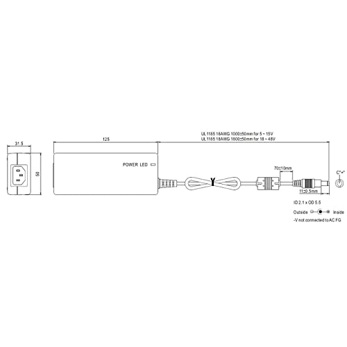 MEAN WELL GST40A24-P1J 24V 1.67 Amp 40W Regulated Switching Table Top Power - Image 2