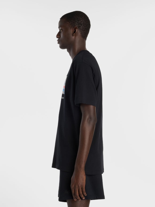New Balance Black Graphic Print Relaxed Fit T-Shirt - Image 3