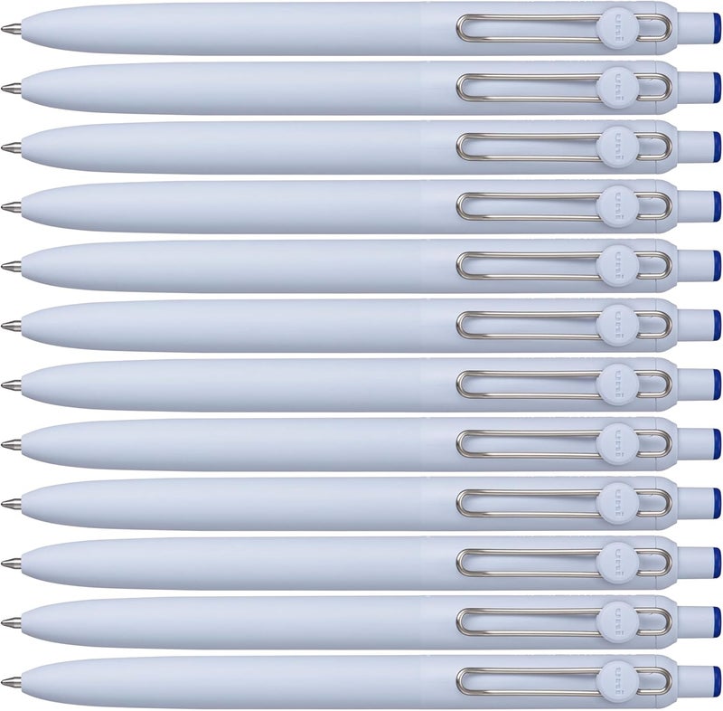 POSCA Uni-ball Zento Rollerball Pen, Fine 0.7mm, Water-Based Blue Ink, Ultra-Smooth with Reduced Friction, Pack of 12 Blue - Image 3