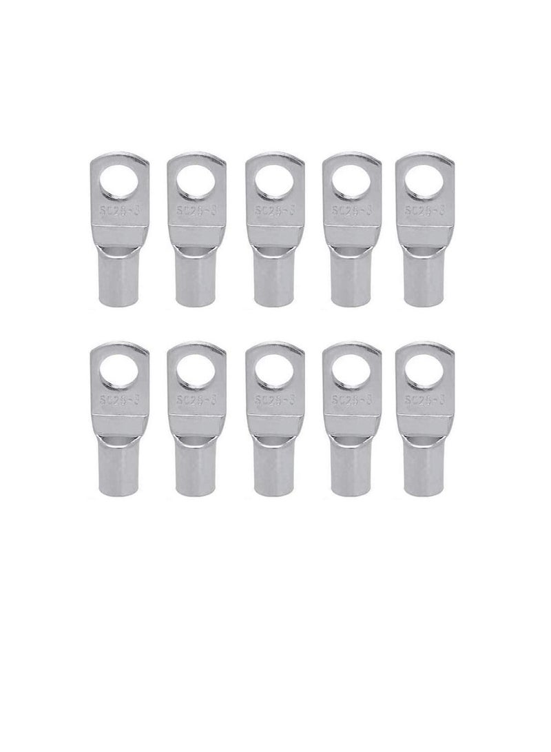 Copper Cable Lugs 10Pcs Set Wire Terminals Connector Cable lugs Ring Battery SC Terminals for Marine Solar Automotive Electric Home Applications etc. Hole Size 12mm Cable Size 150mm  - Image 1