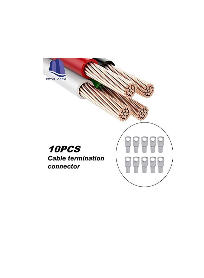 Copper Cable Lugs 10Pcs Set Wire Terminals Connector Cable lugs Ring Battery SC Terminals for Marine Solar Automotive Electric Home Applications etc. Hole Size 12mm Cable Size 150mm  - Image 3
