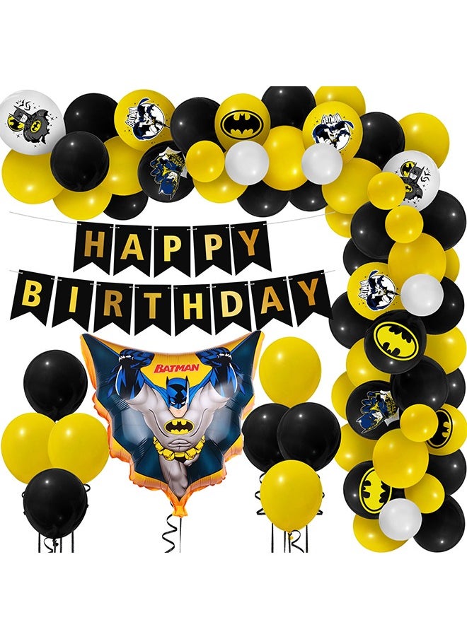 Batman Party Decorations, Birthday Decorations, Balloons Banner, Batman Tablecloth Birthday Party Supplies  - Image 5