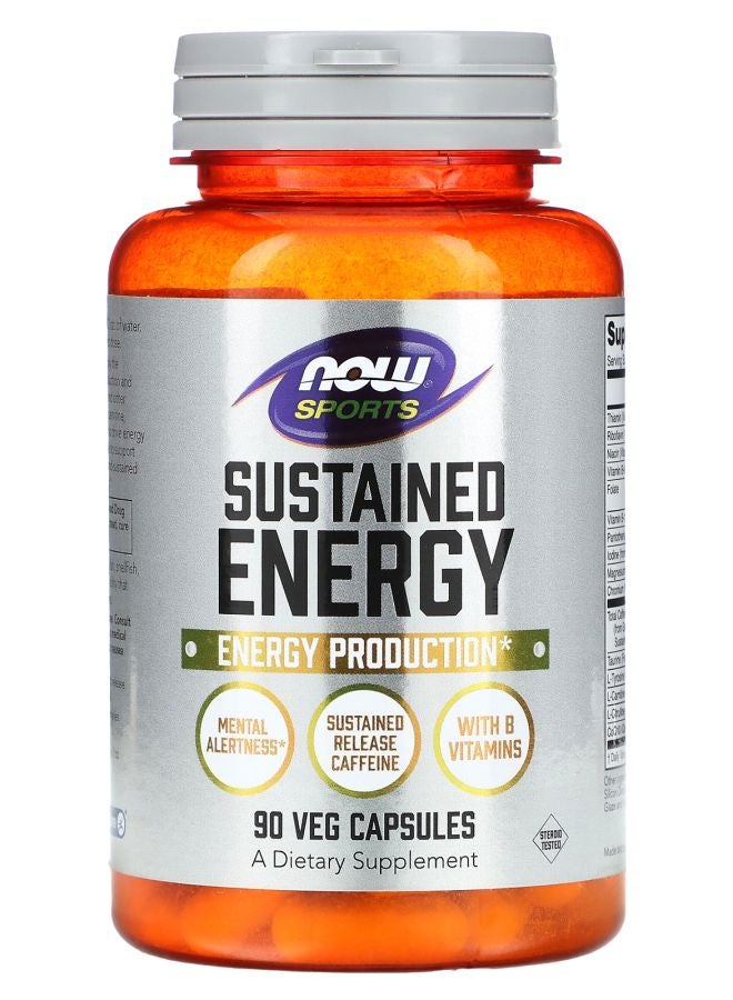 now Sustained Energy 90 Veg Capsules