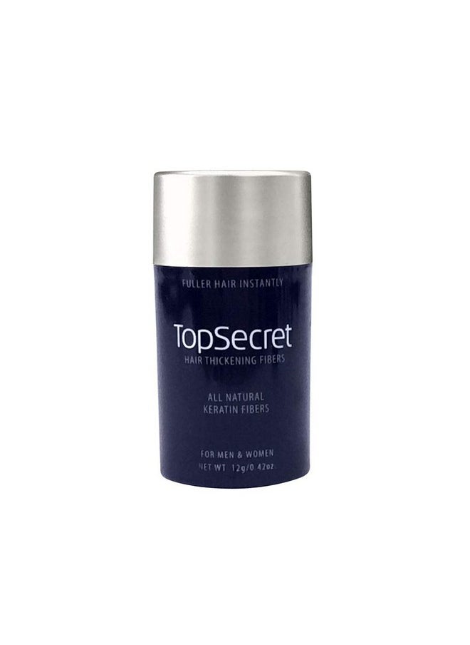 Top secret Hair Thickening Building Fibers Refills Undetectable & Natural Hair Filler For Men & Women Instantly Fill In Fine Thinning Hair Weather & Sweat Resistant (Black Regular)  - Image 2