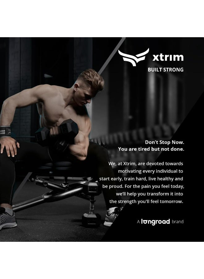 XTRIM Wrist Support for Men & Women, Wrist Band for Men, Wrist Wrap, Gym Fitness Band, Equipment for Home, Gym Exercise Accessories (Black & Grey) - Image 4
