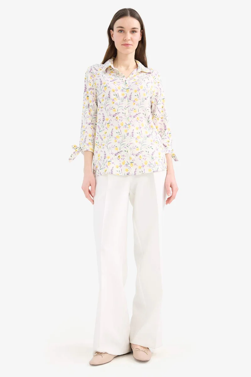 Defacto Loose Fit Shirt Collar Long Sleeve Shirt