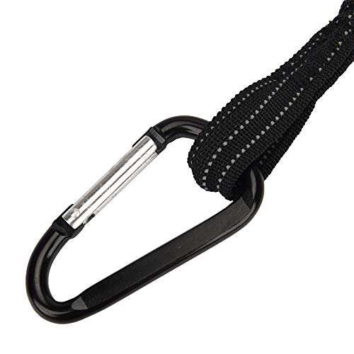 CYSKY Tool Lanyard, 5 Pack Safety Tool Leash, Retractable Bungee Cord with Aluminum Lock Carabiner and Adjustable Loop End, Maximum Weight Limit 13.6KG / 30lb, Fall Restraint with Shock Cord Stopper - Image 2