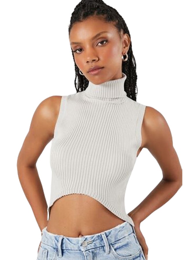 FOREVER 21 Ribbed Sweater-Knit Tank Top - Image 1