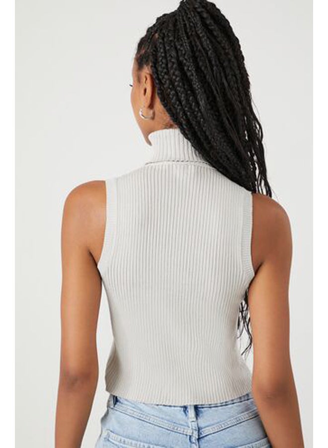 FOREVER 21 Ribbed Sweater-Knit Tank Top - Image 3