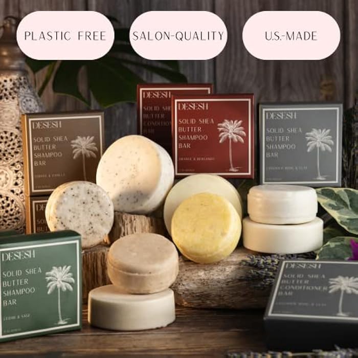 Shea Butter XL Solid Conditioner Bar, US-Made, No Artificial Colors Or Fragrances, Vegan, Cruelty Free, Designed For All Hair Types, Plastic Free, Hand Made (Subtle Citrus) - Image 2