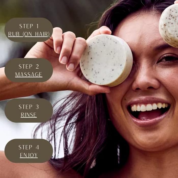 Shea Butter XL Solid Conditioner Bar, US-Made, No Artificial Colors Or Fragrances, Vegan, Cruelty Free, Designed For All Hair Types, Plastic Free, Hand Made (Subtle Citrus) - Image 3