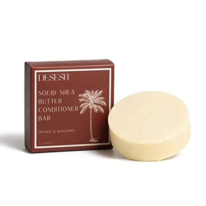 Shea Butter XL Solid Conditioner Bar, US-Made, No Artificial Colors Or Fragrances, Vegan, Cruelty Free, Designed For All Hair Types, Plastic Free, Hand Made (Subtle Citrus) - Image 1