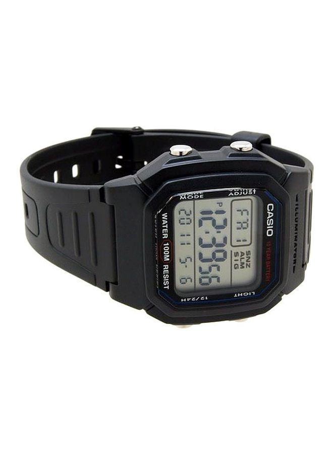 CASIO Men Youth Digital Watch W-800H-1A - 37 mm - Black - Image 3