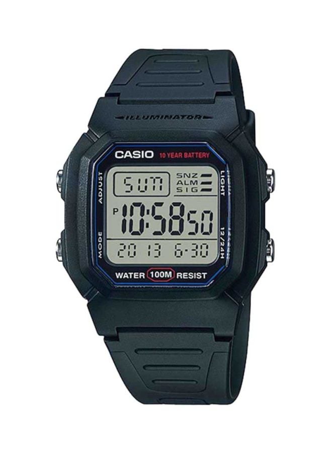 CASIO Men Youth Digital Watch W-800H-1A - 37 mm - Black - Image 1