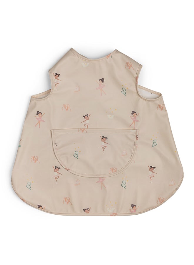 Citron Apron Bib Ballerina - Waterproof Baby Bib for Feeding And Mess-Free Eating - Image 1