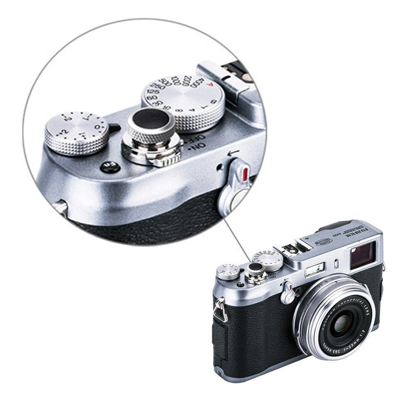 JJC Camera Soft Release Button, Shutter Button for Fuji Fujifilm X-T5 X-T4 X-T50 X-T30 III II X-PRO3 X100VI X100V X-E5 X-E4 X Half GFX100RF Sony RX1R II RX10 IV III Leica Q3 Nikon Df Zf F3 - Image 4