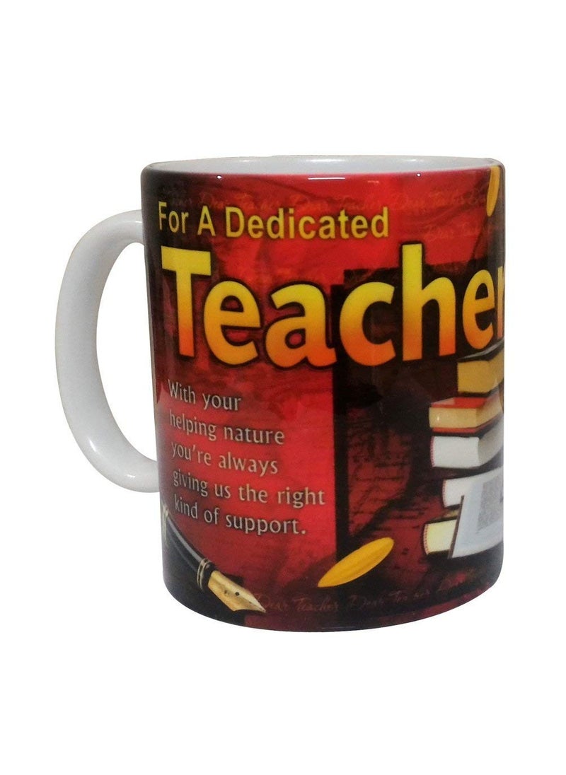 Saugat Traders - Saugat Traders Farewell Gift for Teacher - Teacher Quotation, Quote Coffee Mug & Parker Pen - Awesome Gift for Best Teacher-Farewell Gifts-Teacher Birthday Gifts - Image 1