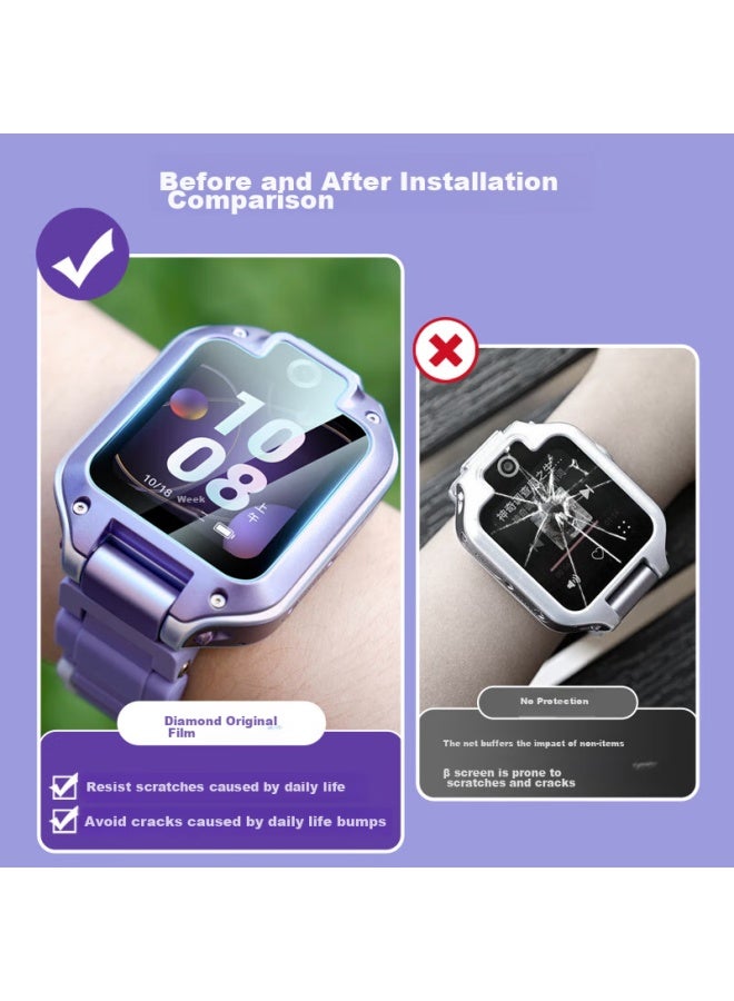 Xuanyi Tempered Glass Screen Protector For Huawei Children's Watch 5x/5xpro, Compatible With 4pro/4x/5 Active Edition, Anti-fingerprint, Hd Glass Film - Image 5