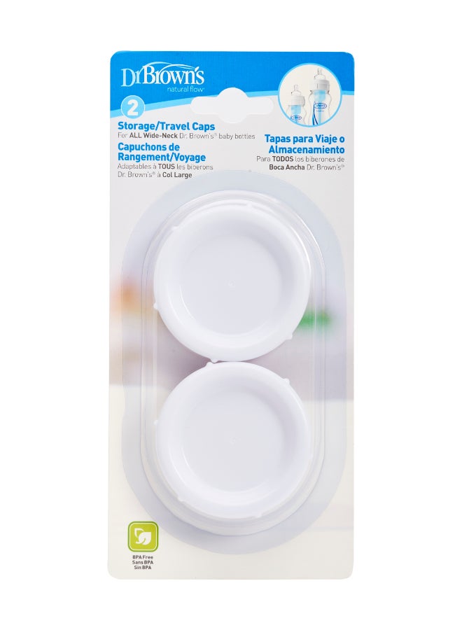 Dr. Brown’s Wide-Neck Bottle Storage/Travel Cap, Pack of 2 - Image 2