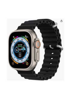8 Series XS8 Pro Ultra Smart Watch Ocean Band Loop Wrist Strap - Black