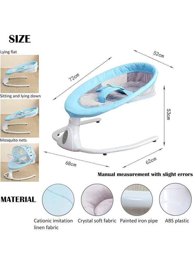 JCB CHIC - Electric Baby Swing Multifunctional Baby Cridle with Remote Control for 0-18 Months Newborn, Infant, Toddler Portable Baby Rocking Chair with Mosquito Net for Indoor Outdoor - Image 1