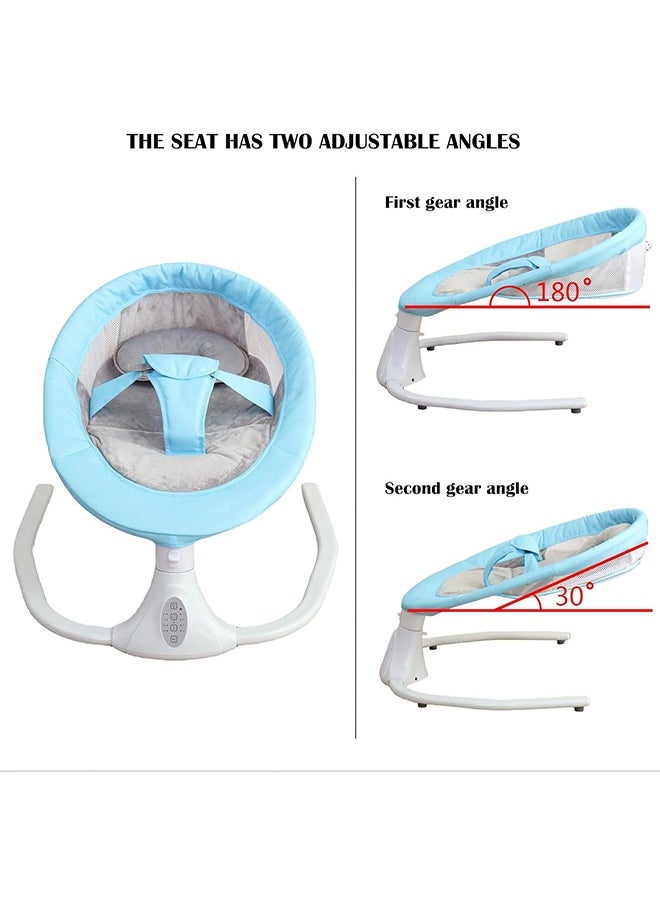 JCB CHIC - Electric Baby Swing Multifunctional Baby Cridle with Remote Control for 0-18 Months Newborn, Infant, Toddler Portable Baby Rocking Chair with Mosquito Net for Indoor Outdoor - Image 1