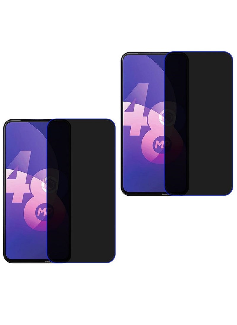 Super 2 Pieces Tempered Glass Screen Protector Anti-Spy Privacy  Designed For Oppo F11 Pro Full Screen Coverage And Bubble Free - Image 1