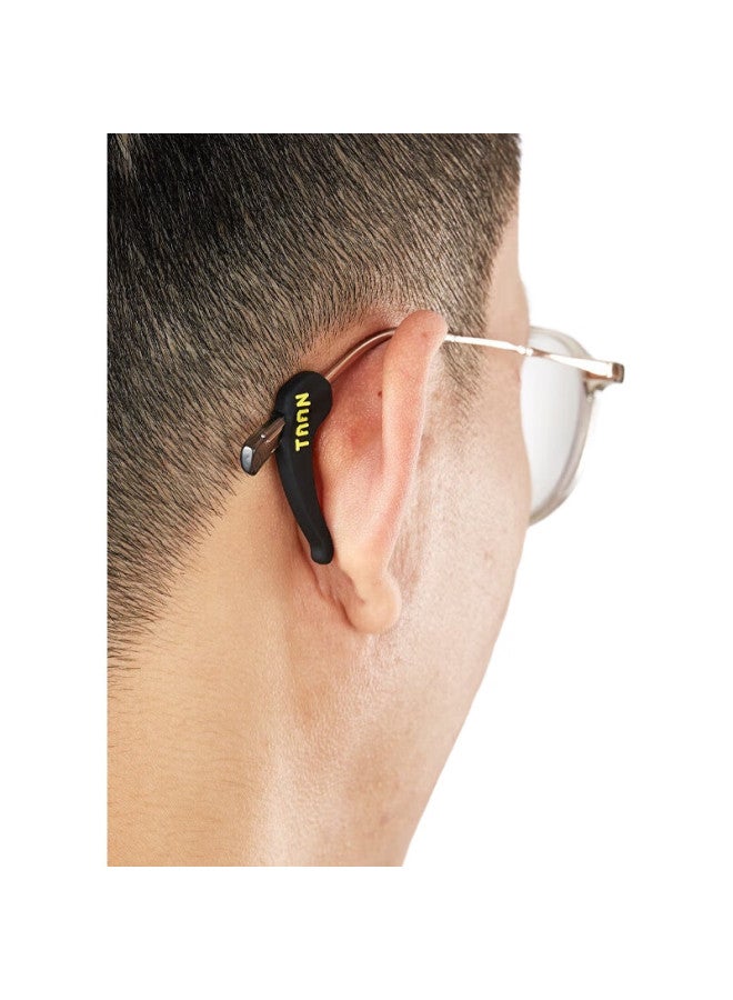 TAAN Eyeglass Clips, Sports Glasses Fixing Ear Hooks, Non-Slip Glasses Clips Ac1519, Black, 1 Pair/Card - Image 3