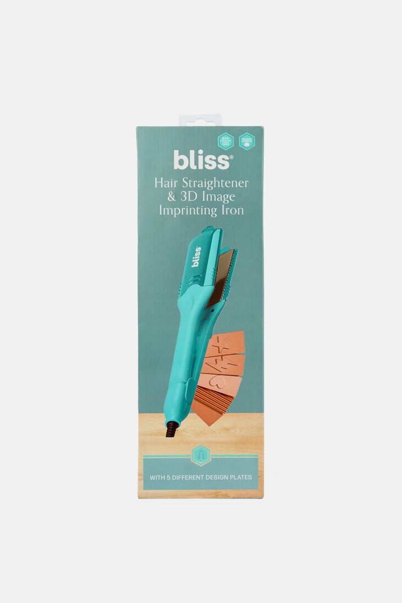 BLISS مكواة فرد الشعر وطباعة الصور ثلاثية الأبعاد، تركواز - Image 1