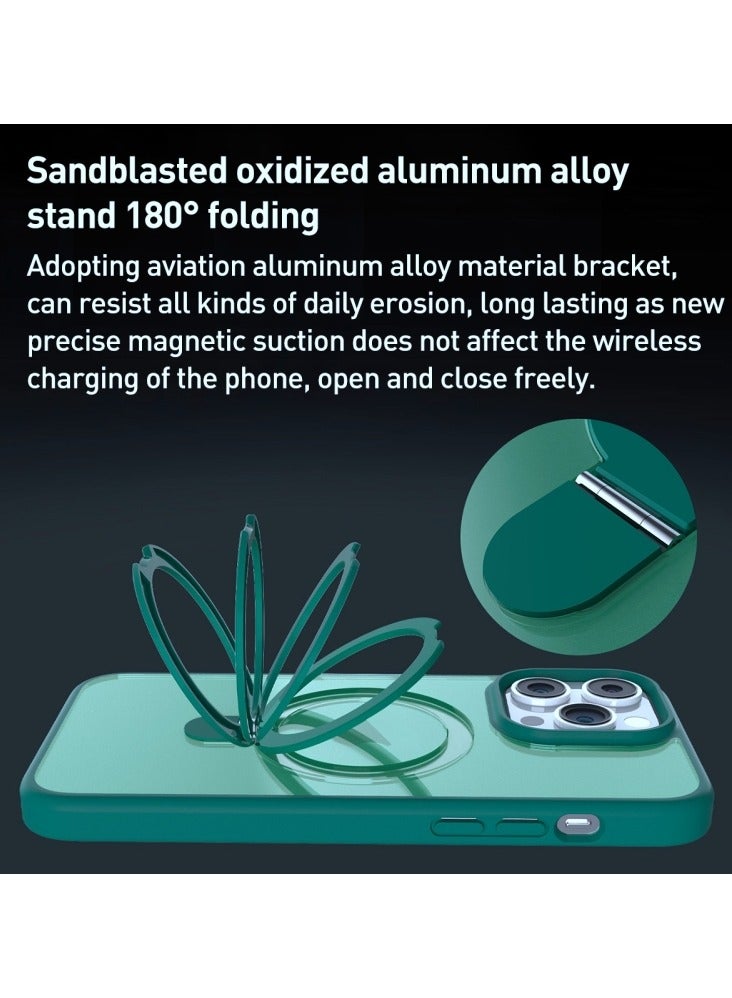 Kannzz iPhone Magnetic Case for Case [Compatible with MagSafe] Camera Lens Protector Plating Luxury Cover for Women Men Clear Soft TPU Shockproof Protective Phone Case - Purple - Image 3