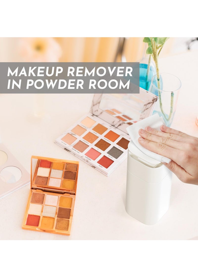 SOLARAE Push Down Empty Pump Dispenser Bottle, Push Down Liquid Pumping Empty Bottle Dispenser for Nail Polish Remover, Alcohol or Other Liquids(White) - Image 5