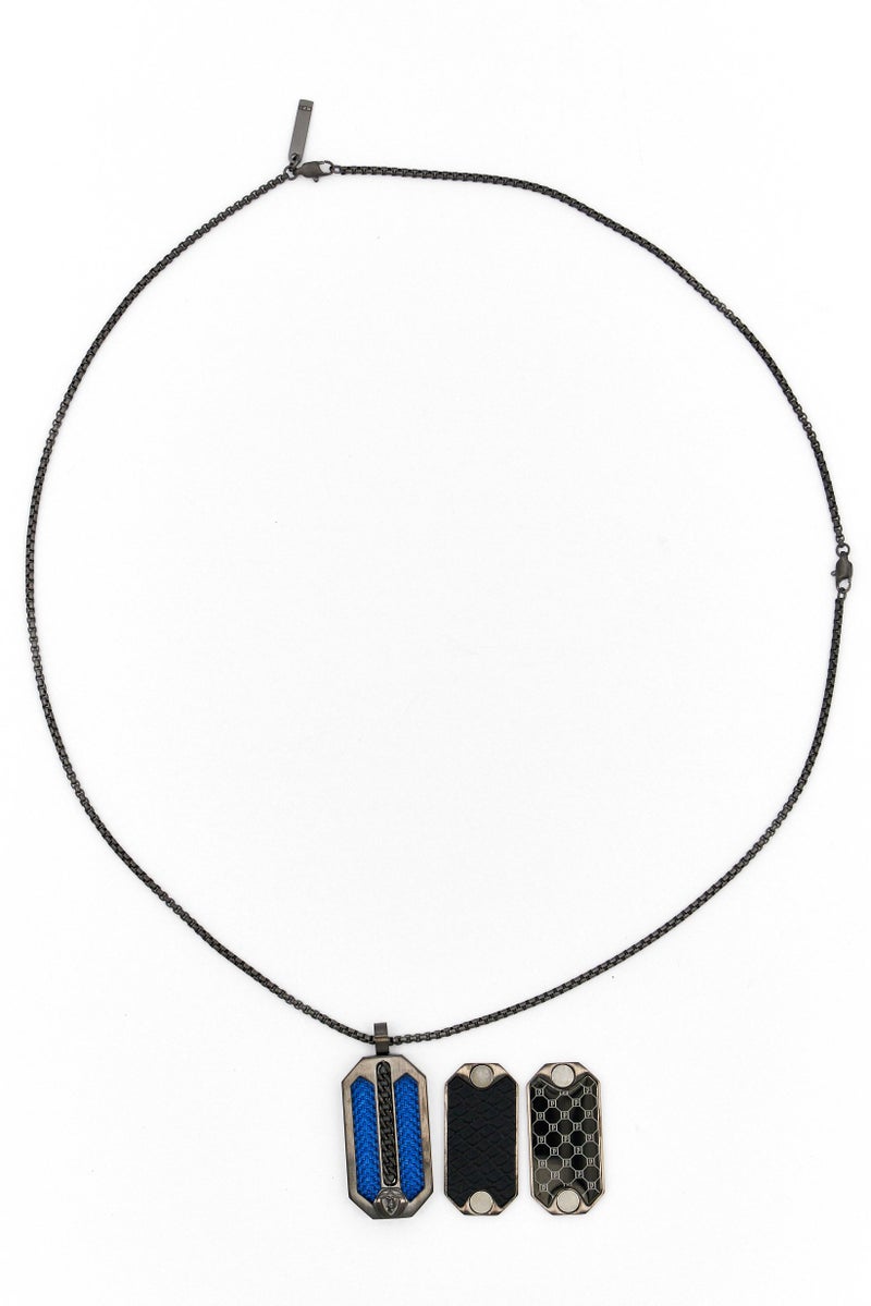 POLICE Men Stainless Steel Besar Convertible Necklace, Black - Image 4