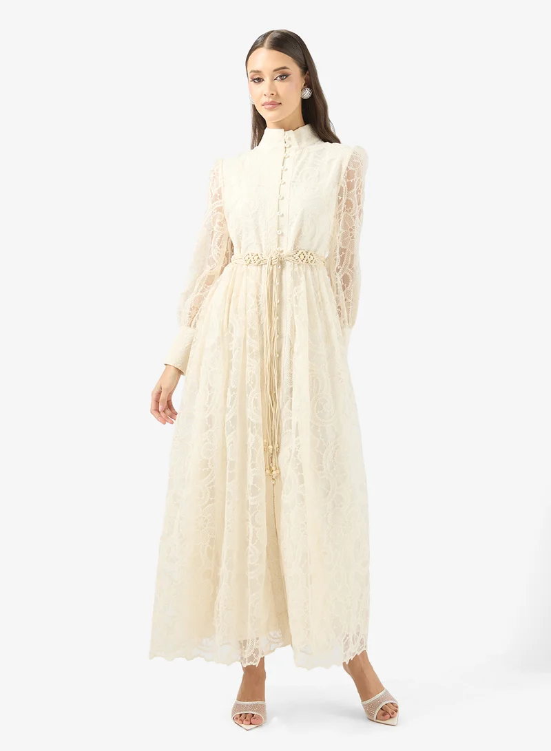 Lace A-line Dress