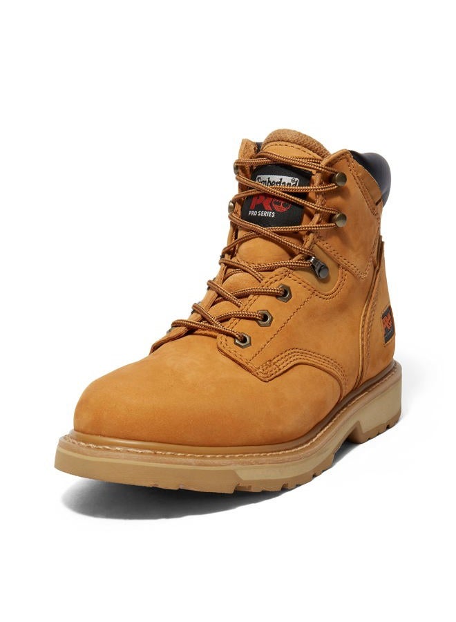Timberland Men's Pit Boss 6 Inch Soft Toe Industrial Work Boot, Wheat-2024 New, 8.5 - Image 1