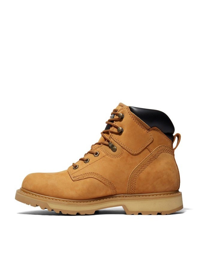 Timberland Men's Pit Boss 6 Inch Soft Toe Industrial Work Boot, Wheat-2024 New, 8.5 - Image 2
