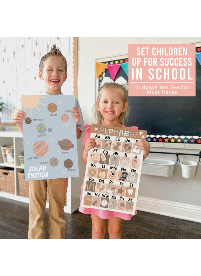 Hadley Designs 16 Boho Preschool Classroom Posters - Educational Posters For Toddlers 1-3, Toddler Learning Posters, Homeschooling Supplies, Alphabet Poster For Toddlers, Days Of The Week Poster For Kids Posters  - Image 3