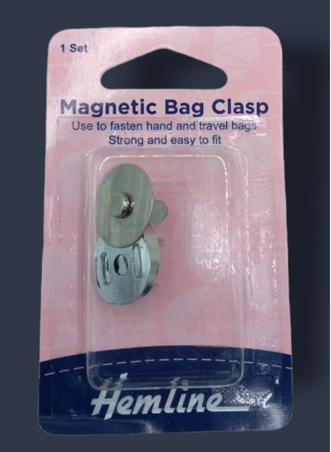 Hemline 1 Set Magnetic Bag Clasp Or Sewing Button - Image 1