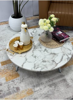 Living Foldable legs floor center table for living room, kitchen, meeting room, multi-functional coffee table  80cm  - Image 2