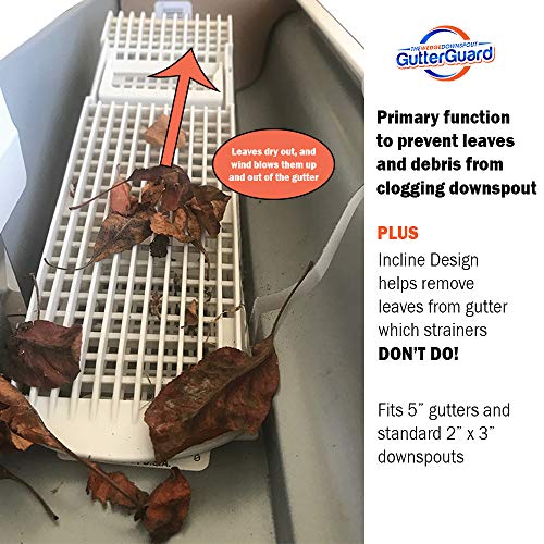 The Wedge The Gutter Guard - Wedge Eliminates Downspout Pipe Clogs From Leaves and Debris - 2-Pack - Image 4