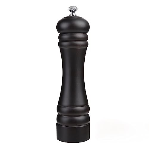 JOIDXIR Pepper Mill Black Pepper Grinder Mill Wood Refillable Stainless Steel Mechanism Adjustable Coarseness - Image 1