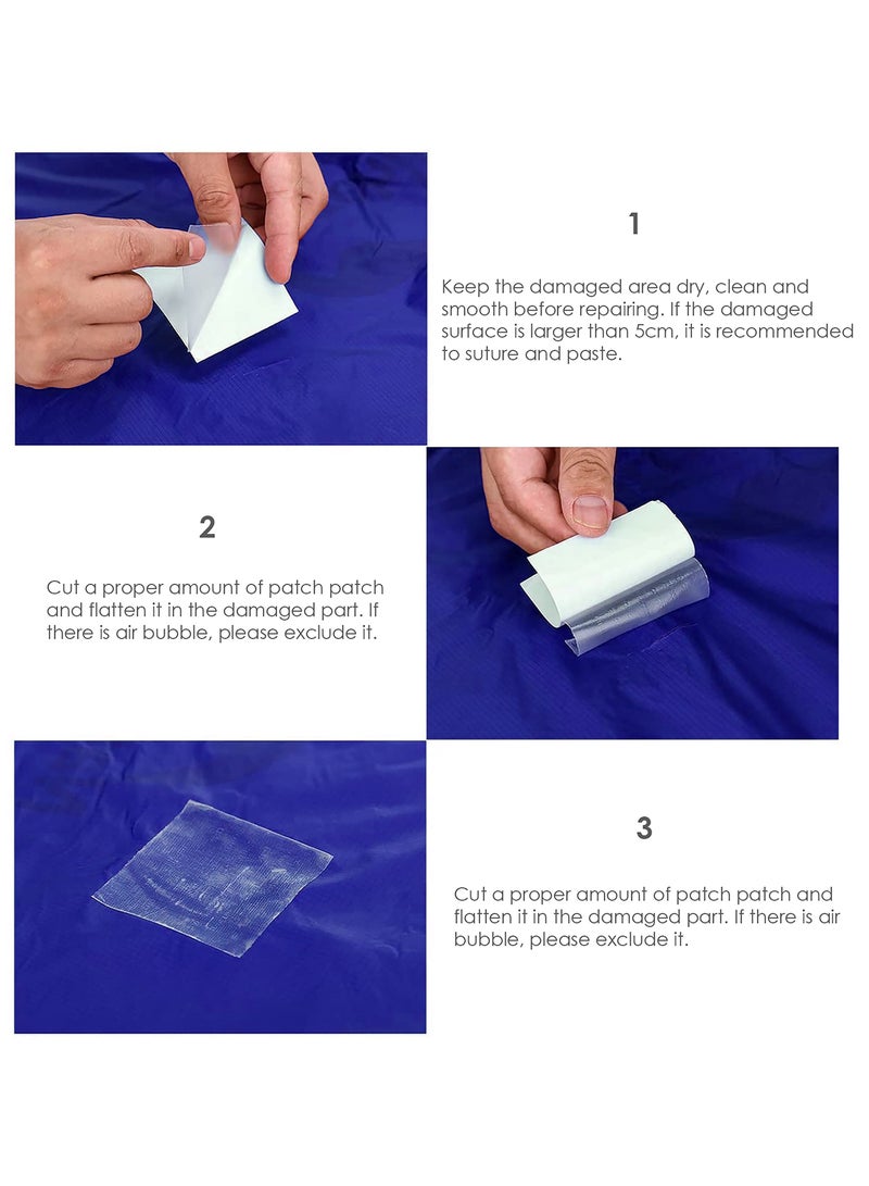 SUNSAR 10 PCS TPU Transparent Waterproof Repair Patches for Paddling Pools, Tents. - Image 2