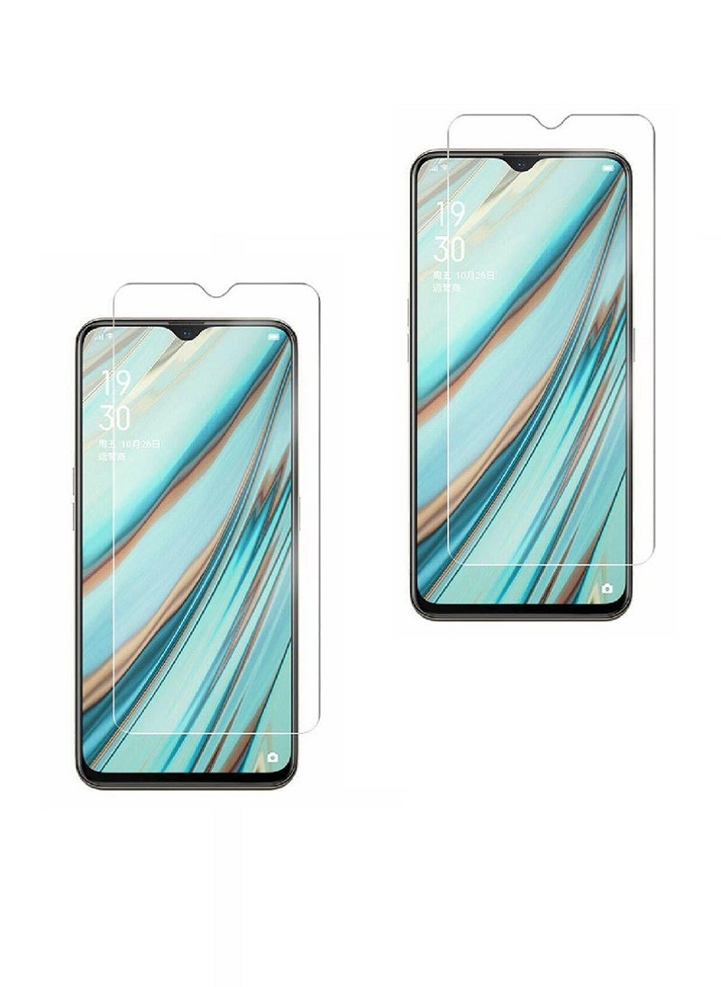 Super 2 Pieces  Tempered Glass Screen Protector Clear Designed For Oppo A9 Full Screen Coverage And Bubble Free - Image 1