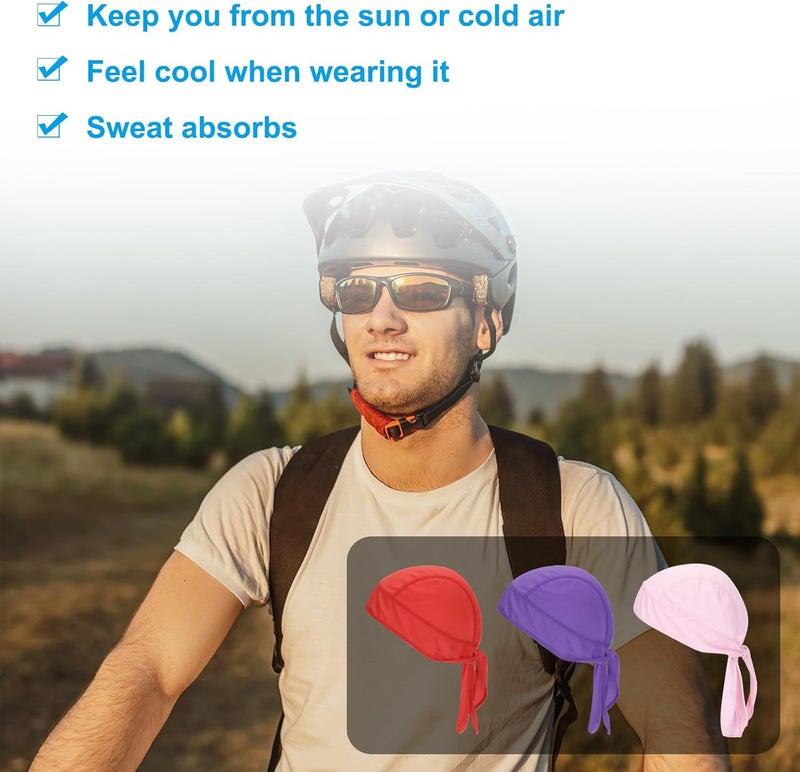 PATIKIL Sweat Wicking Cap - Yellow Skull Cap for Men, Breathable Cooling Helmet Liner - Image 5