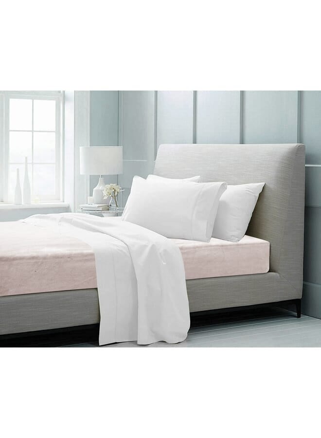 مورانو ملاءة مخملية ملائمة 180 × 200 × 25 سم - وردي ناعم - Image 2