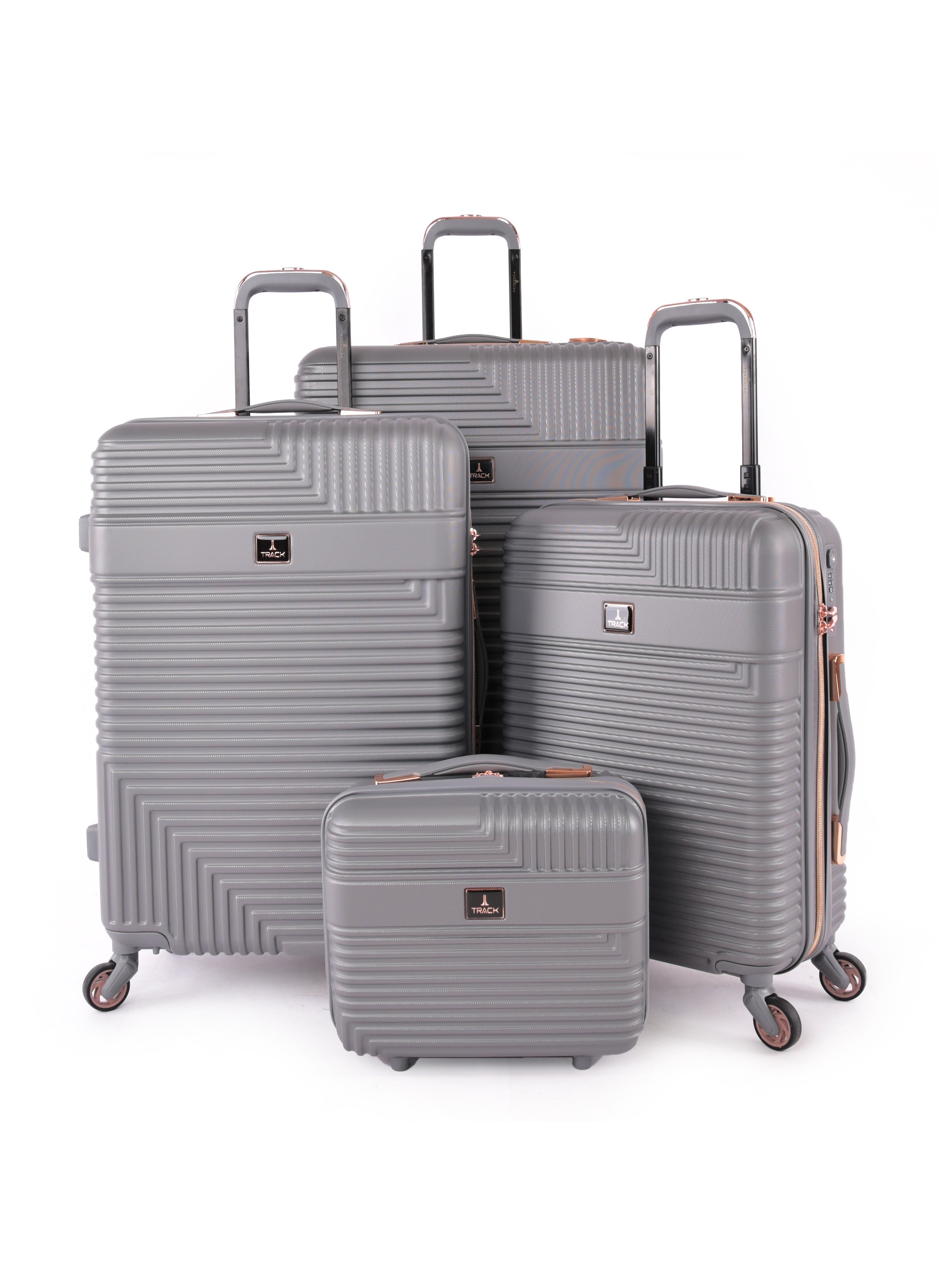 Track Hardside 4 Piece Luggage Trolley Set 