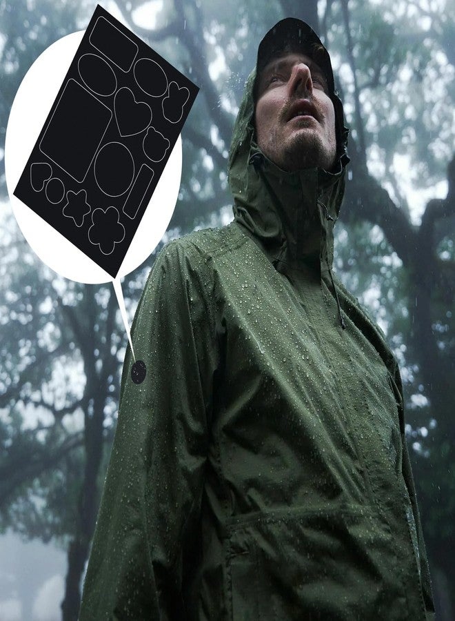 TARINI Down Jacket Repair Patch, Patches for Clothing, Down Jacket Repair, 4PCS Down Jacket Repair Patches, Black Self-Adhesive No-Sew Seamless Patches, Water-Resistant Peel & Stick for Coats/Tents/Sleeping Bags/Backpacks - Image 5