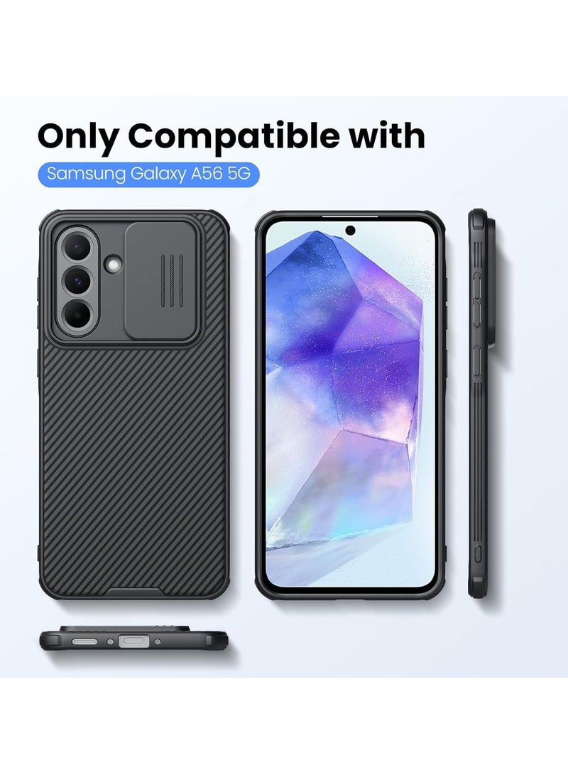 Nillkin For Samsung Galaxy A56 Case, Camera Lens Protection Slide Cover, TPU+PC Shockproof Bumper Back Cover, Anti-Fingerprint Mobile Phone Case, Slim Fit Protective Casing - Image 2