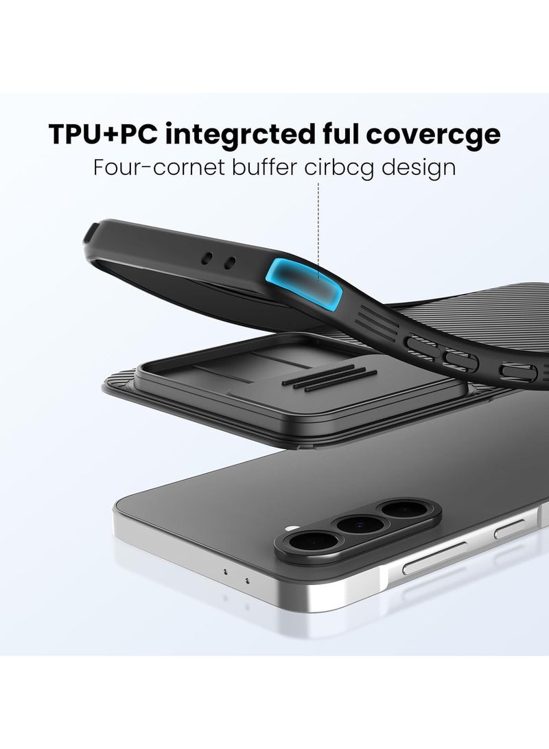 Nillkin For Samsung Galaxy A56 Case, Camera Lens Protection Slide Cover, TPU+PC Shockproof Bumper Back Cover, Anti-Fingerprint Mobile Phone Case, Slim Fit Protective Casing - Image 4