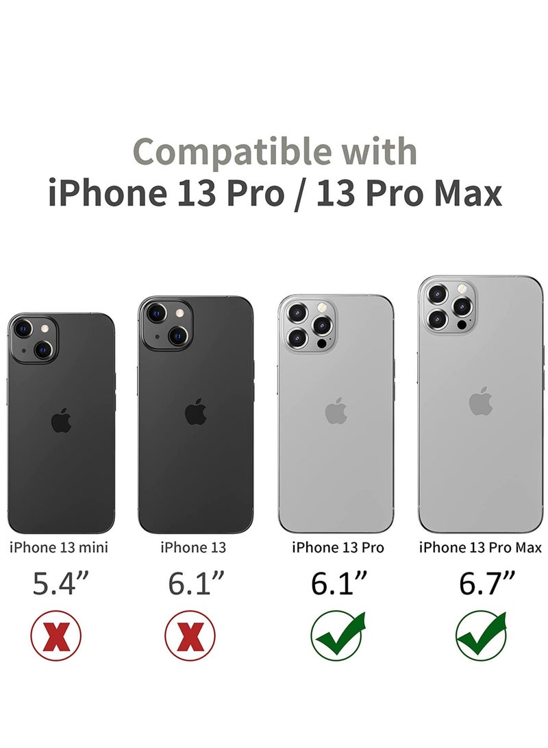 ELTRAZONE iPhone 13 Pro Max (6.7 inch)/ iPhone 13 Pro (6.1 inch) Camera Lens Protector,Anti Scrach HD Tempered Glass Metal Camera Screen Protector Shockproof Cover Film,Silver - Image 3