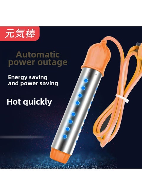 Stainless Steel Thermostatic Heater with Timer 3000W automatic power-off with indicator light